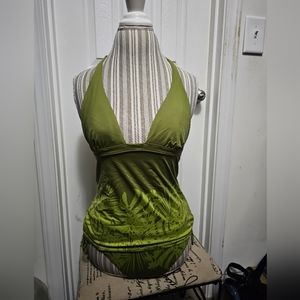 Victoria's Secrets Green Tankini set Large